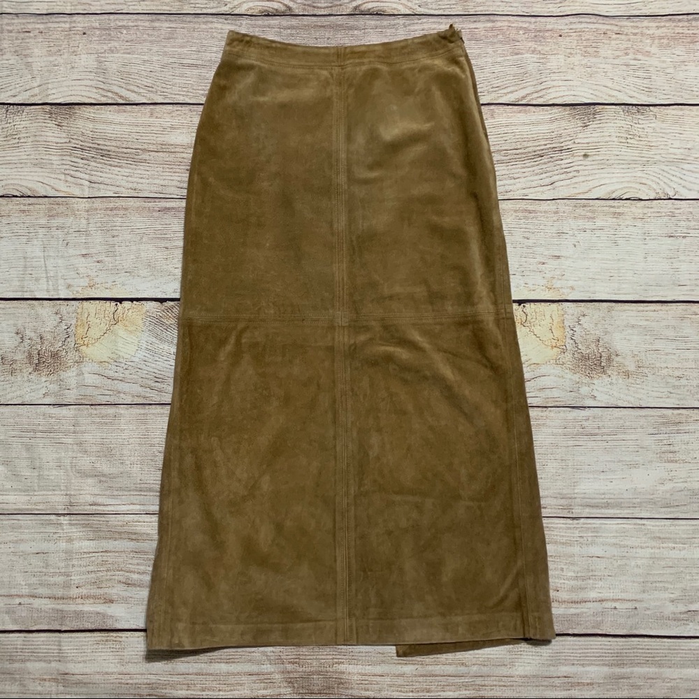 J. Crew vintage suede maxi skirt size 10